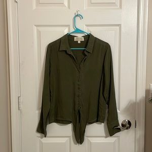 Cloth & Stone Tie-Front Shirt